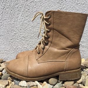 Tan Combat Boots